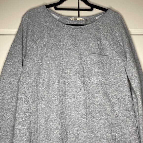 Soft Surroundings Heather Gray Textured Pull Over Sweater M - Picture 2 of 6